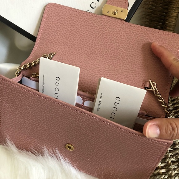 Gucci WOC leather crossbody pink brand new - Picture 5 of 7